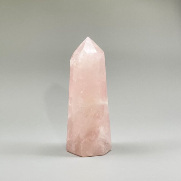 Rose Quartz Tower Point - 5 Inches High - Picture 7 of 7